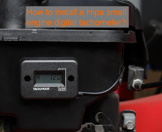 How to use or install a small engine digital tachometer?