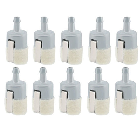 10-Pack 125-527 Fuel Filter for Echo PB250 PB250LN PB200 PB2100 PB2155 PE200 PE2100 PE211 ES210 ES250 Blower Mantis 7222 722E 7222M 7225 Tiller # A369000480