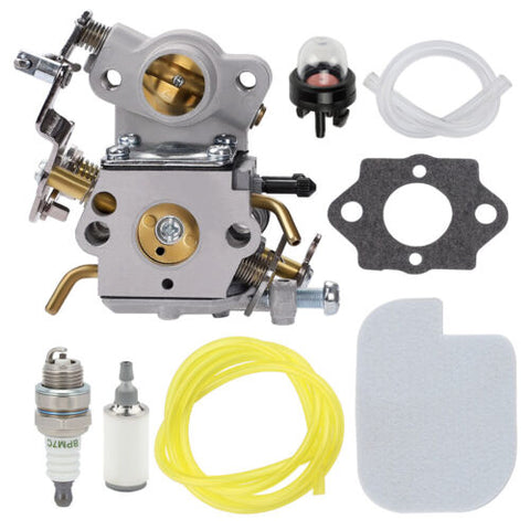 Hipa Carburetor Kit for Craftsman 358.350990 358.341900 358.351900 358.350830 358.350810 358.350811 358.350880 358.350870 358.360380 Gas Chainsaw Replace C1M-W26