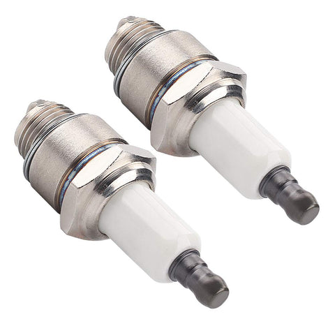 Hipa RJ19LM 2 x Spark Plugs for Briggs Stratton 796112 802592 5095K Champion J19LM (868)