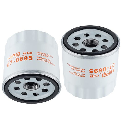 Hipa 07-0695 2 x Oil Filters for # 52 050 02 52-050-02-S 25-050-34-S 52-050-02-S1 Kohler 7000 2000 Series CH11 - CH15 CV11 - CV22 M18 - M20 MV16 - MV20 Engine