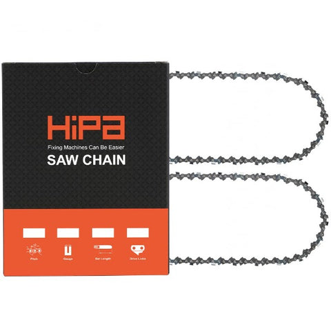 Hipa 18 Inch Chain 3/8 LP .050 62 DL For Echo CS370 CS400 Poulan Pro 2050 2055 P3818 P3314 P3416 Remington RM4214 RM4216 RM4218 Chainsaw