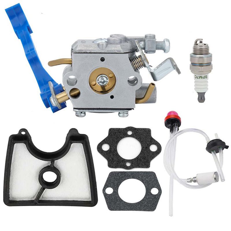 Hipa Carburetor Kit for Husqvarna 125B 125BVX 125BX 28CC 170-MPH 470-CFM Leaf Blower Replaces 545081811 545112101 581798001