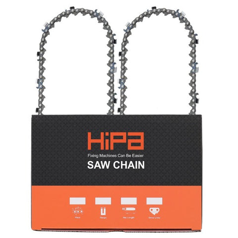 Hipa 20 Inch Full Chisel Chain 3/8 Pitch .050 Gauge 70 DL For Stihl Oregon D70 Echo CS-60S 500 590 510 600P 680 Poulan 3400 4000 Chainsaw