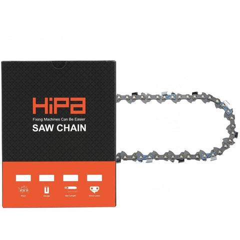 Hipa 18 Inch Safety Chain .325 Pitch .063 Gauge 74 DL For Stihl MS290 MS260 026 Pro MS261 MS360 Farm Boss Chainsaw # 26RM3 74 3639-005-007