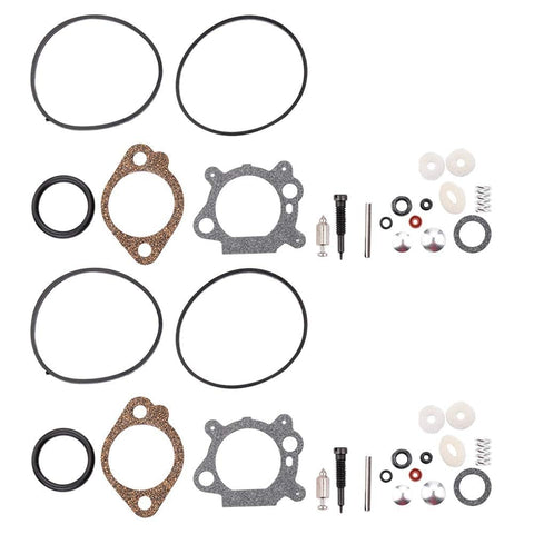 2 Pack 498260 Carburetor Overhaul Kit Gasket Set For Briggs & Stratton 398183 490937 492495 493762 498261 T490937 Quantum 3.5HP 4HP 5HP Lawn Mower