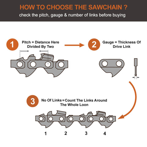 Hipa 18 Inch Saw Chain .325 Picth .050 Gauge 72 DL For Echo Echo CS-440 CS-4000 CS-450 CS-4500 CS-4600 CS-490 Husqvarna 36 41 136 141 243 Chainsaw