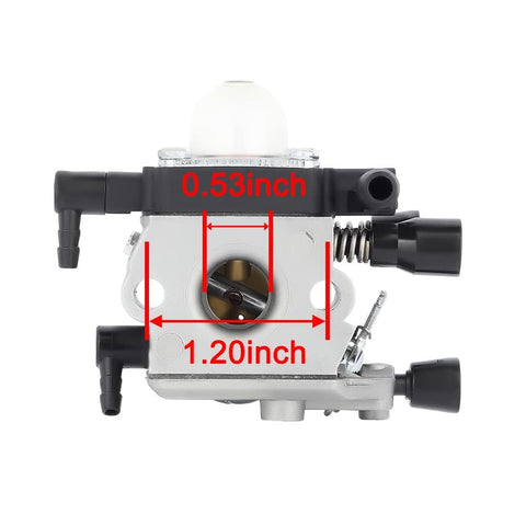 Hipa 4601 120 0600 Carburetor Air Filter Kit for STIHL MM55 MM55C Tiller Multi Engine Replace Zama C1Q-S202A C1Q-S202