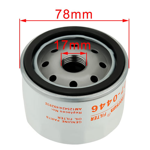 Hipa 07-0446 Oil Filter for BS Kawasaki FX600V FR691V FR730V FR651V FR541V FR600V FX600V FS730 FX600v FS481V FS691V FS651V Engine # 492932S 7045184YP