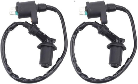 Hipa 2 Pack Ignition Coil for GY6 50cc-150cc Taotao Kymco Scooter Moped Go Kart Replace 3051A-KBG-9000 / 3051A-LBD4-900 / 3051A-LLF5-C00 / 3051A-KFA5-90A / CM255206 / 82597R