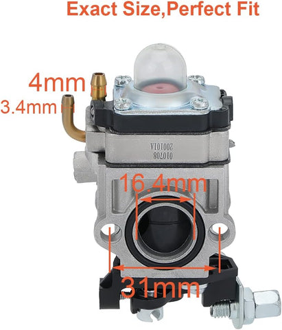 300486 Carburetor for Earthquake E43 E43CE Auger MC43 MC43CE MC43E MD43 Tiller Cultivator WE43 WE43E Edger # A200774 A201112 WYK-74 15mm Intake