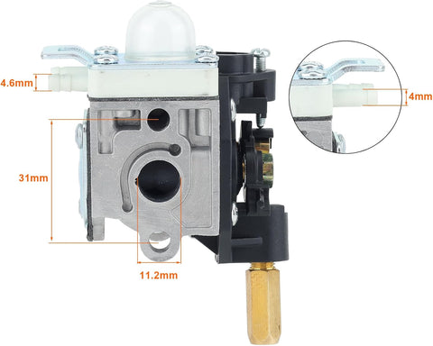 Hipa Carburetor Kit For Echo SRM266 SRM266T SRM266S SRM266U PAS266 SHC266 PE266 Trimmer/Brushcutter Edger Hedge # A021003830 RB-K112