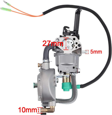 Hipa GX390 188F Generator Dual fuel Carburetor LPG CNG Conversion kit 4.5-5.5KW Manual Choke Carb