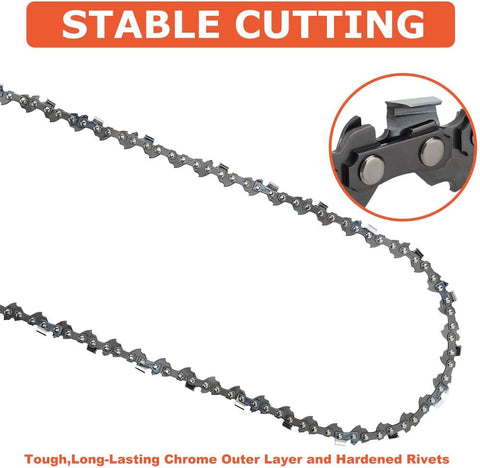 16 Inch Chain 3/8 LP .050 Gauge 55 DL For Sthil MS170 MS180 MS210 MS230 MS250 Chainsaw Replace 91PX055G S55