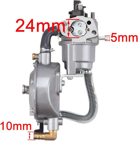 Hipa GX160 GX200 Dual Fuel Carburetor for HONDA GX 160 GX 200 Gasoline/LPG Conversion Kit 2KW 2.8KW 170F Generator Water Pump