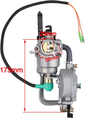 Hipa GX390 188F Generator Dual fuel Carburetor LPG CNG Conversion kit 4.5-5.5KW Manual Choke Carb