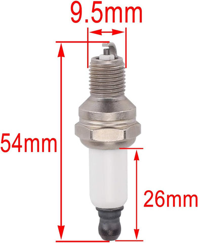 Hipa 794-00082 Spark Plug Replace # RDZ4H MTD Troy Bilt 753-05255 753-05255 791-180852B 794-00042 753-05784 79400043 794-00082 Pack-of-2