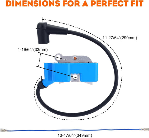 Hipa 537277401 Ignition Coil for Husqvarna 362XP 365 71 371EPA 570 570XP 575XP EPA CS2163 CS2165 CS2171 Chainsaw Replace 537162204 544047101 510115703