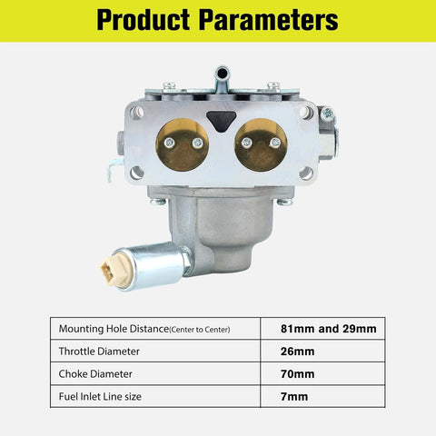 Hipa 791230 Carburetor for 499809 499804 699709 MIA10632 BS 40F777 40G777 40H777 20-25HP Intek V-Twin Engine John Deere L120 LA120 LA130 LA135 LA145 Tractor