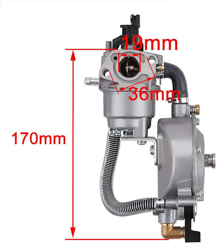 Hipa GX160 GX200 Dual Fuel Carburetor for HONDA GX 160 GX 200 Gasoline/LPG Conversion Kit 2KW 2.8KW 170F Generator Water Pump