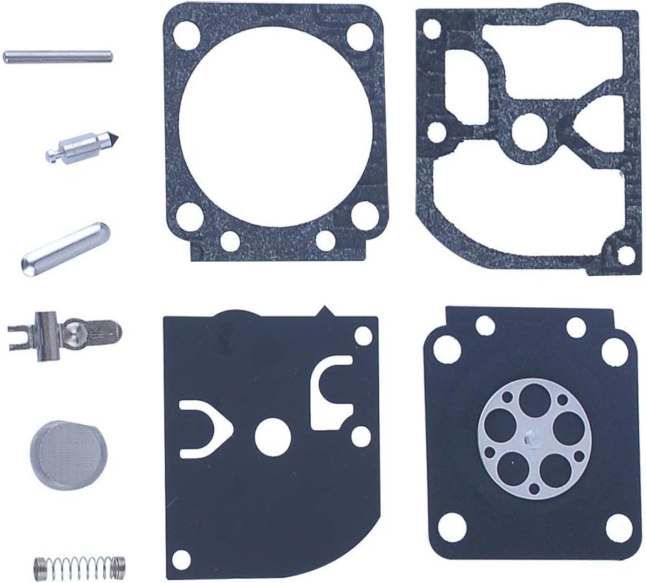 Hipa Carburetor Rebuild Kit RB-129 C1M-W26 Assembly for Poulan Pro PP3516 PP3816 PP4018 PP4218 PP4218AV PP4218AVX PPB3416 Chainsaw for ZAMA C1M-W47
