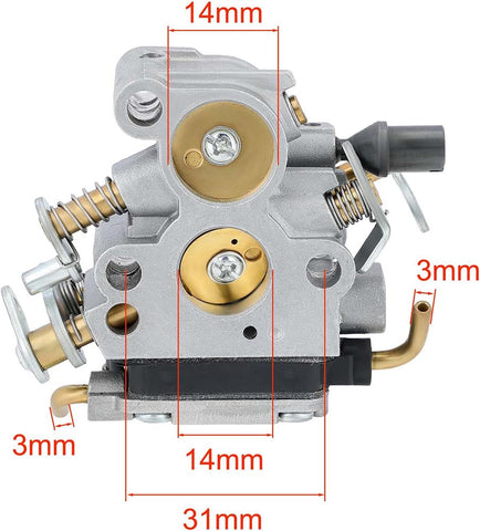 Hipa Carburetor Kit For Husqvarna 240 240E 235 235E 236 236E Jonsered CS2234 CS2238 CS2234S CS2238S Gas Chainsaw Replace 574719402 545072601