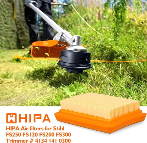 Hipa Air Filter For Stihl FS120 FS200 FS250 FS300 FS350 FS400 FS450 Trimmer Brush Cutter Replace 41341410300 4180-141-0300