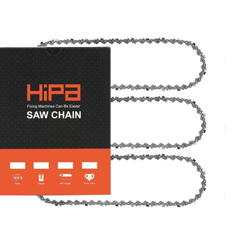 Hipa 14 Inch Low Kickback Chain 3/8 LP .043 52 DL for S52 Worx WG384 EGO CS1401/CS1400 RYOBI RY40502 RY40511 40v Chainsaw