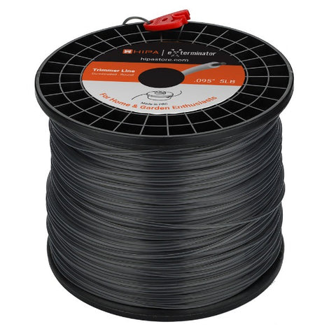 Hipa 5 Pounds Round Trimmer Line .095-inch / 2.4mm 1425-Feet for Sthil FS55R FS45 FS80R FS85R Echo SRM225 SRM210 SRM230 Husqvarna 128LD Weedeater