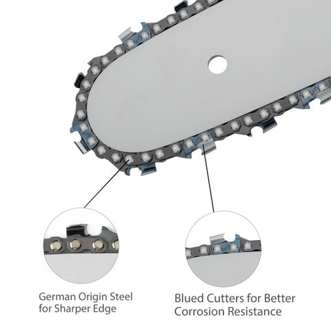 Hipa 16 Inch Chain 3/8 LP .050 58 DL For S58 Poulan 2150 2075 1975 1950 Remington M30016AS M35016AS RM1630A Wen 1100 1200 1400 Chainsaw