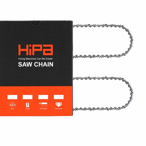 Hipa 18 Inch Chain 3/8 LP Picth .050 Gauge 63 DL For Craftsman 172.34120 Greenworks Shindaiwa 360 285s 350 352s Chainsaw