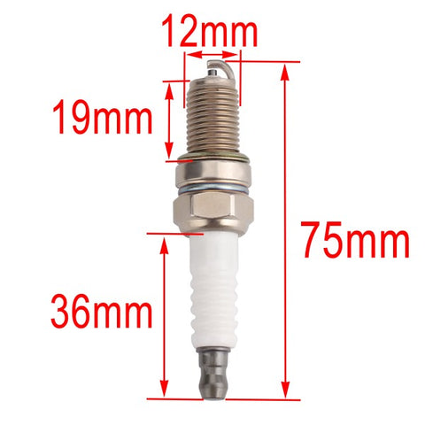 Hipa 14 132 11-S Spark Plug For Kohler XT650 XT775 XT800 CH245 CH255 KS530 KS540 KS590 RH255 RH265 Lawn Mower Tractor (Pack-of-2)