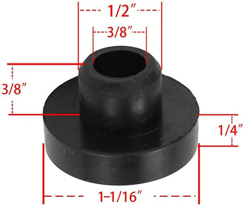 Hipa (Pack of 3) 46-6560 104047 33/64 inch Universal Fuel Tank Bushing fits for Kohler Cub Cadet Craftsman Riding Mower Lawn Tractor