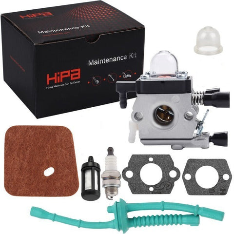 Hipa Carburetor Kit for Stihl FS38 FS45 FS45C FS46 FS55 FS55R FS55RC String Trimmer Weed Eater # C1Q-S186 C1Q-S186A C1Q-S97A