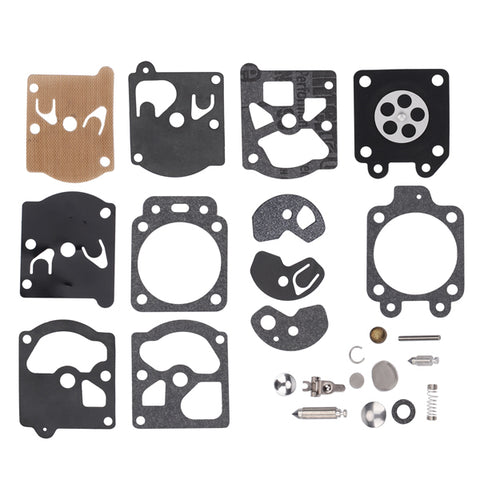 Carburetor Rebuild kit for K10-WAT Stihl Echo Homelite Husqvarna Chainsaw Trimmer Walbro WA WT Series Carb Gasket Diaphragm # 12310016330