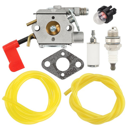 Hipa Carburetor Kit Fit Poulan PP331 S31BC PP445 PP035 PP336 PP446 PPB300 PP036 Gas String Trimmer Replaces 530071405 WT-628