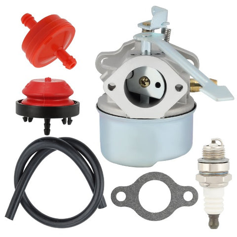 Hipa Carburetor Kit for Tecumseh HSK600 HSK635 TH098SA Snow Blower 2 Cycle Horizontal Engine # Replace 640086 640088 640311