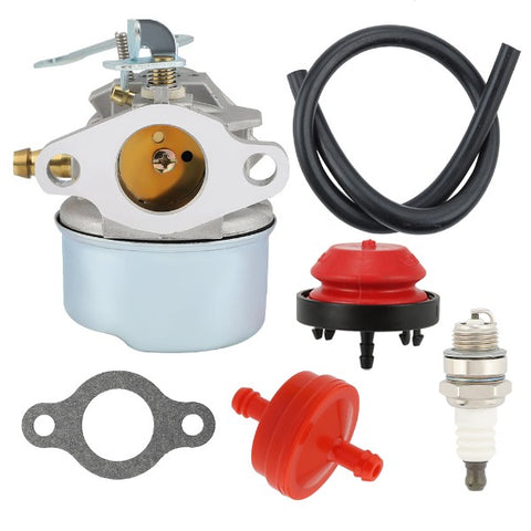 Hipa Carburetor Kit for Tecumseh HSK600 HSK635 TH098SA Snow Blower 2 Cycle Horizontal Engine # Replace 640086 640088 640311