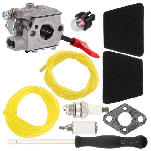 Hipa WT-628 Carburetor Kit For Poulan Pro Link PPB250E PPB100E PP136E PPB150E PPB200E PPB300E Gas String Trimmer #Replace 545006017 C1U-W32